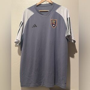 Men's adidas Gray Real Salt Lake 2023 On-Field Training Jersey 2XL